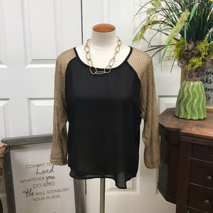 Jealous Tomato 3/4‎ Sleeve Blouse S